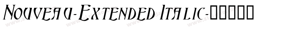 Nouveau-Extended Italic字体转换